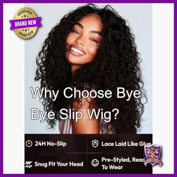 Human Hair Glueless Lace Front Wig 18 Inch Water Wave Pre Plucked main image 4